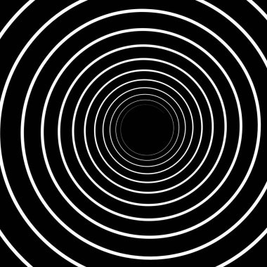 Eşmerkezli çizgiler. Sarmal arka plan. Kıvrım hipnoz daire