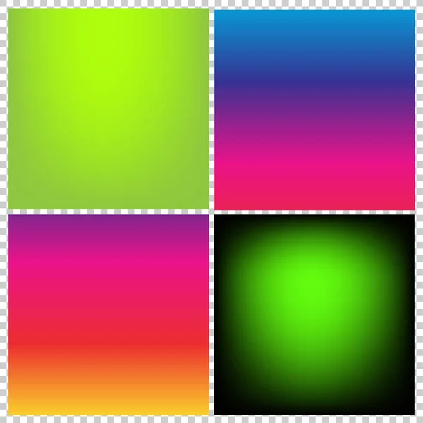 Collezione di gradiente colore vivace sfondo di seta liscia con effetto ombra — Vettoriale Stock