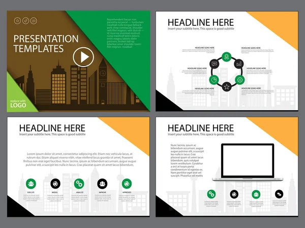 Paginasjabloon voor lay-out voor de pagina in de presentatie en brochure, jaarverslag, de flyer met infographic element — Stockvector