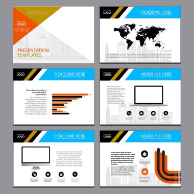 İş şablon tasarım sunum ve broşür faaliyet raporu, el ilanı sayfa Infographic öğesi ile ayarla.