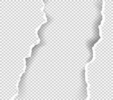 Kağıt saydam metin için yer ile sökük, sanat ve çizim vektör.