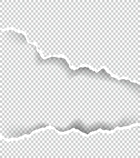 Kağıt saydam metin için yer ile sökük, sanat ve çizim vektör.