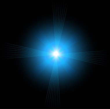 Gerçekçi ışık parlama, vurgulamak. Güzel parlak mercek parlaması. Işık efektleri Flash