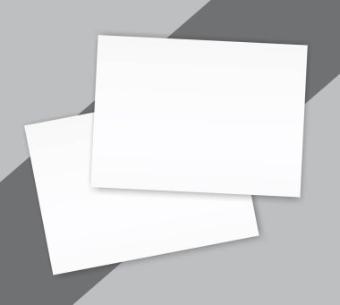 Boş katalog manzara broşür mockup kapak şablonu