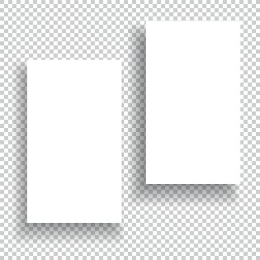Kartvizit gölge mockup kapak şablonu ile
