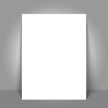 Boş poster BI kat broşürü mockup kapak şablonu