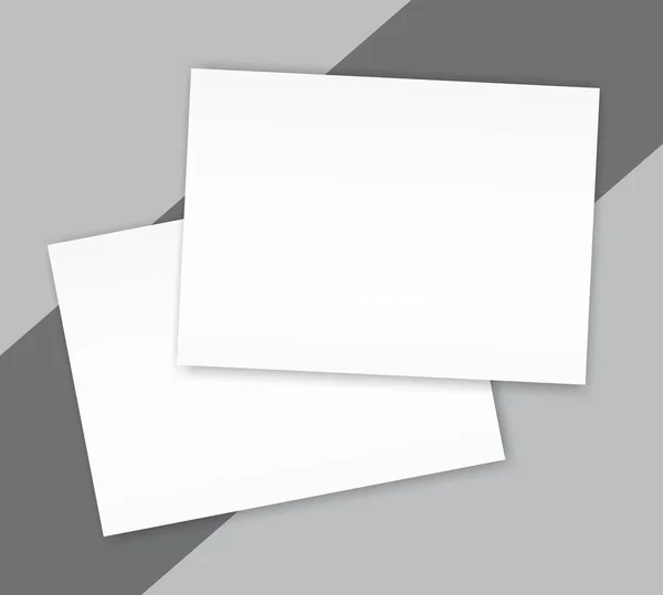 Catalogo in bianco brochure orizzontale modello copertina mockup — Vettoriale Stock