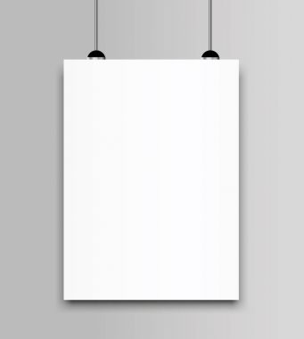 Boş poster BI kat broşürü mockup kapak şablonu