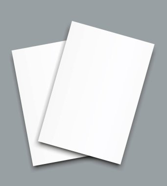 Poster boş broşür mockup kapak şablonu.
