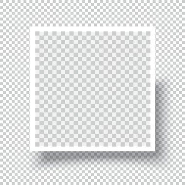 Squre boş fotoğraf çerçevesi broşür mockup kapak şablonu