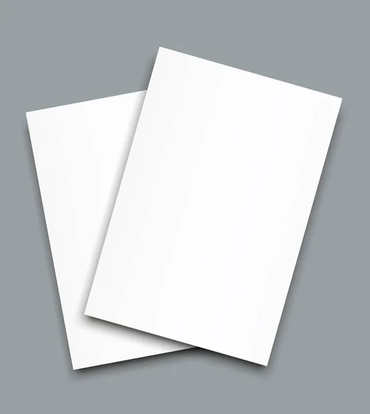Cartel Folleto en blanco plantilla de cubierta de maqueta . — Vector de stock