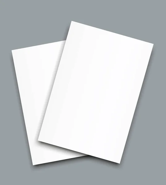 Poster blanco brochure mockup voorbladsjabloon. Vectorbeelden