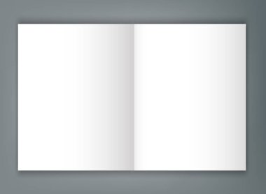 Boş Bi kat broşürü mockup kapak şablonu