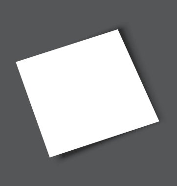 Boş kare dergisi Katalog Broşür mockup kapak şablonu.