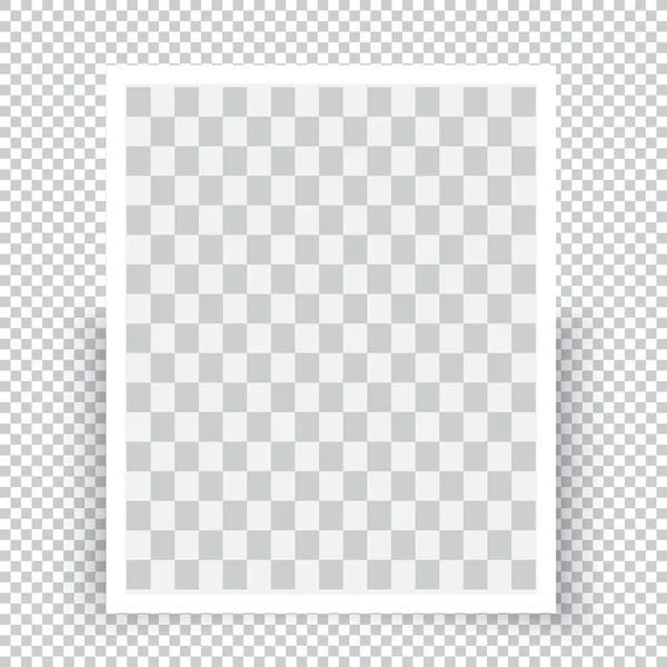 Plantilla realista de cubierta de maqueta de folleto de marco de foto en blanco — Vector de stock