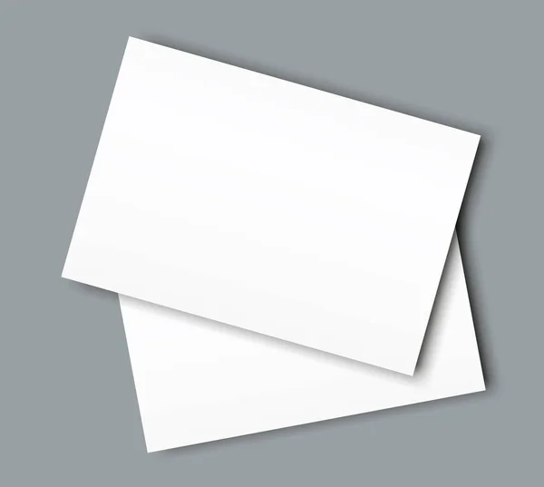 Catalogo in bianco brochure orizzontale modello copertina mockup — Vettoriale Stock