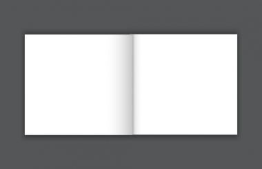 Boş Bi kat broşürü mockup kapak şablonu