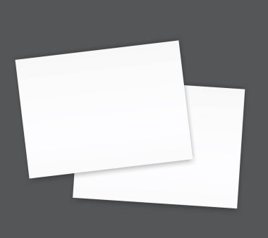 Boş katalog manzara broşür mockup kapak şablonu