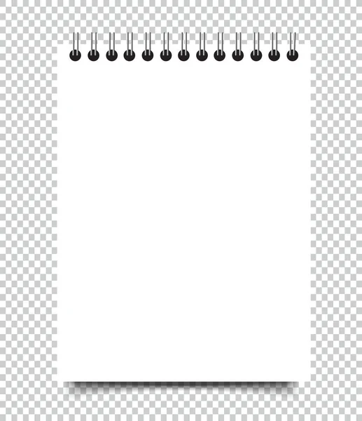 Blank vierkant notebook kalendersjabloon mockup cover — Stockvector