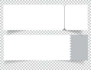 Boş olay konser bilet mockup şablon kümesi. Konser, parti ya da festival bilet tasarım şablonu.