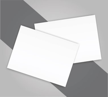 Boş katalog manzara broşür mockup kapak şablonu