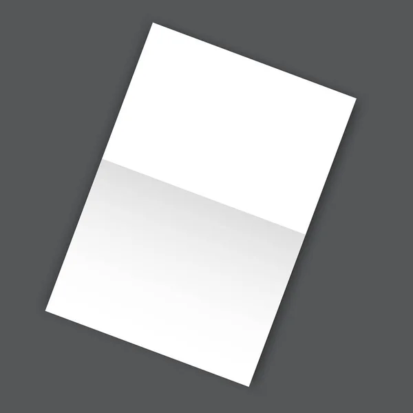 Набор из двух складных бланков Paper Page blank — стоковый вектор