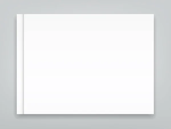 Порожній шаблон обкладинки ландшафтної брошури — стоковий вектор