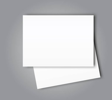 Boş katalog manzara broşür mockup kapak şablonu