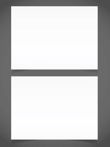 海报空白双折叠小册子样机封面模板 — 图库矢量图片