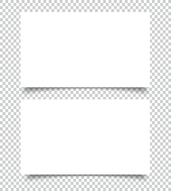 Gölge mockup kapak şablonu ile boş kartvizit.