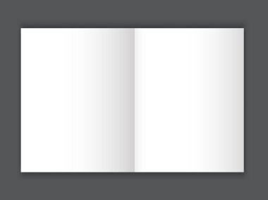 Boş poster BI kat broşürü mockup kapak şablonu