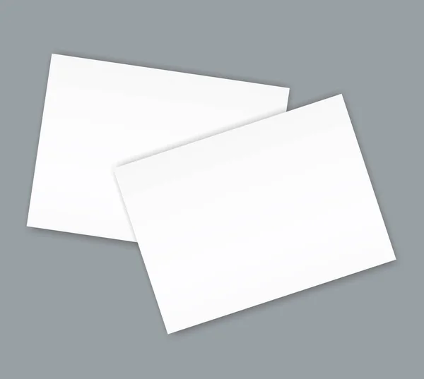 Catálogo em branco modelo de capa de mockup brochura paisagem —  Vetores de Stock