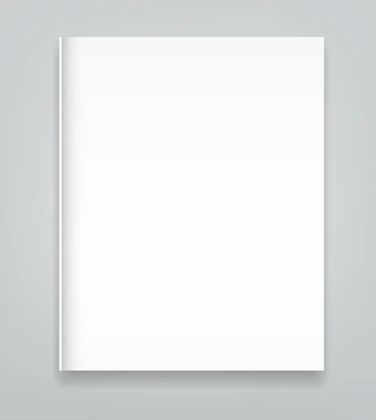 Blank poster bi fold brochure mockup cover template — Stock Vector