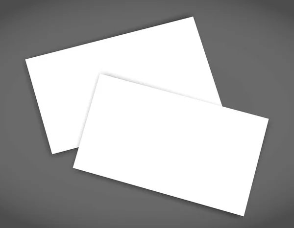 Візитна картка порожня з шаблоном обкладинки макетів тіней — стоковий вектор