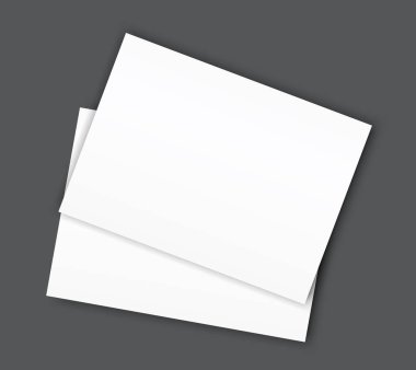 Boş katalog manzara broşür mockup kapak şablonu