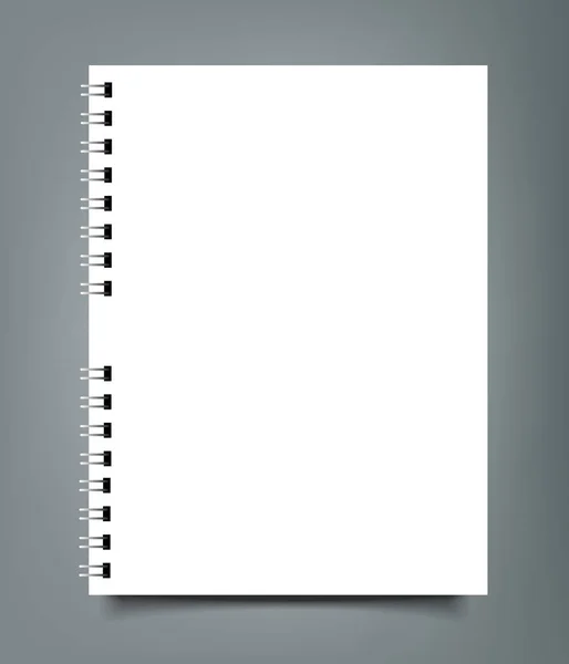 Modelo de capa de mockup calendário notebook Blank Square —  Vetores de Stock