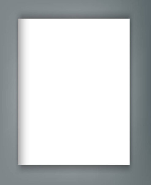 Blank poster bi fold brochure mockup cover template