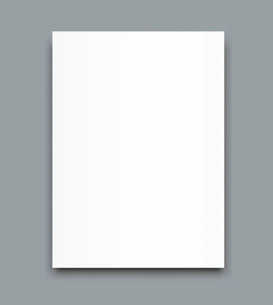 Шаблон макета обложки брошюры "Бланк в два раза" — стоковый вектор