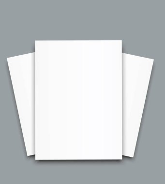 Boş poster BI kat broşürü mockup kapak şablonu