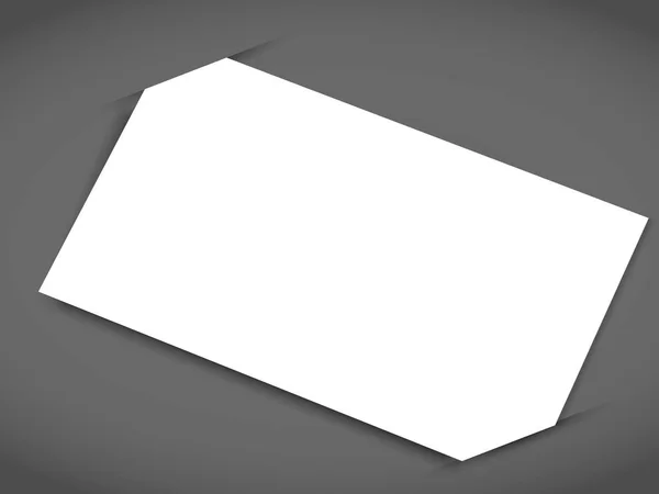 Одна визитная карточка с теневым шаблоном обложки — стоковый вектор