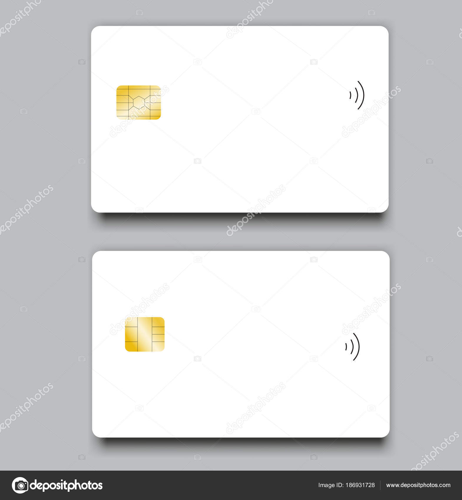 set of banking chip credit card realistic mockup clear plastic card plastic card template