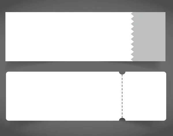 빈 이벤트 콘서트 티켓 이랑 템플릿입니다. 콘서트, 파티 또는 축제 티켓 디자인 서식 파일 — 스톡 벡터