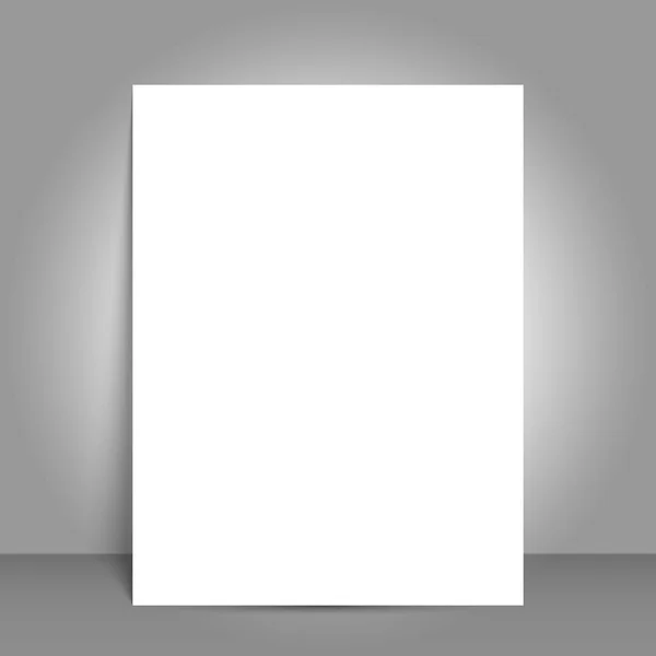 Blank Bi fold brochure mockup cover template — Stock Vector