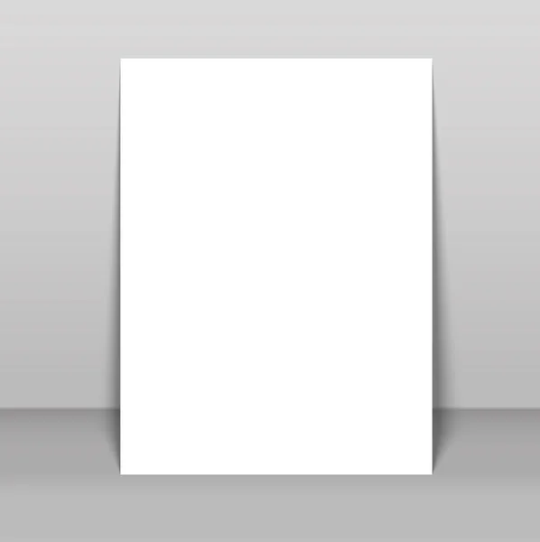 Blank poster bi fold brochure mockup cover template — Stock Vector