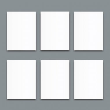 Dizi boş poster bi kat broşürü mockup kapak şablonu