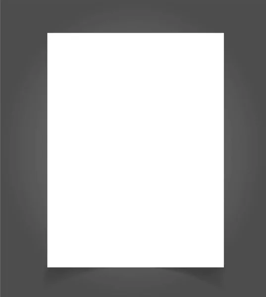 Poster blanc bi plier brochure maquette couverture modèle — Image vectorielle