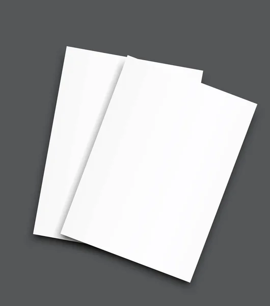 Poster blank bi fold Broschüre Attrappe Cover-Vorlage — Stockvektor