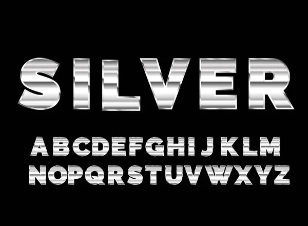 Retro alphabet font. Sci-fi future style. — Stock Vector