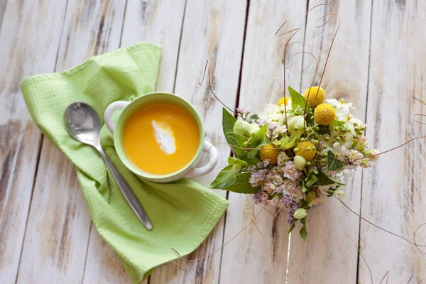 Sopa de purê de abóbora — Fotografia de Stock