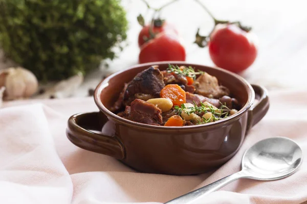 French cuisine - cassoulet. — Stock Photo, Image